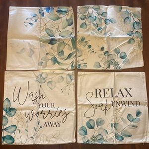 18”x18” set of 4 pillow covers